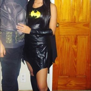 Batgirl Costume Dress With detachable cape